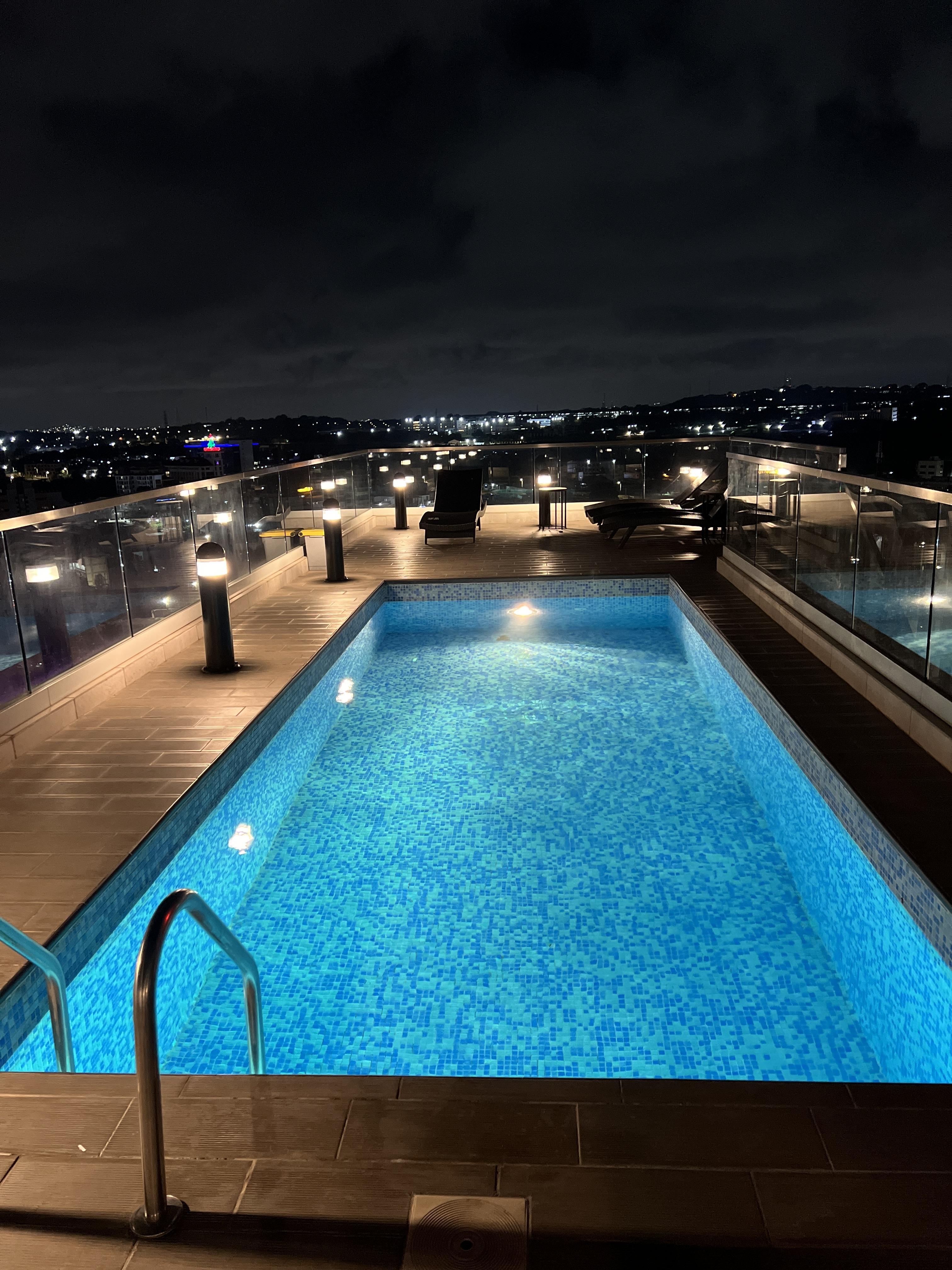 Rooftop pool